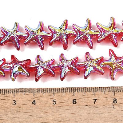 Electroplate Glass Beads Strands EGLA-P069-01A-AB-1