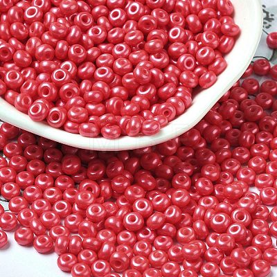 Baking Paint Luster Glass Seed Beads X1-SEED-B001-04A-04-1