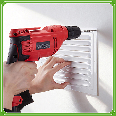 Aluminum Rectangle Wall Vent Grille Cover AJEW-WH0410-220B-01-1