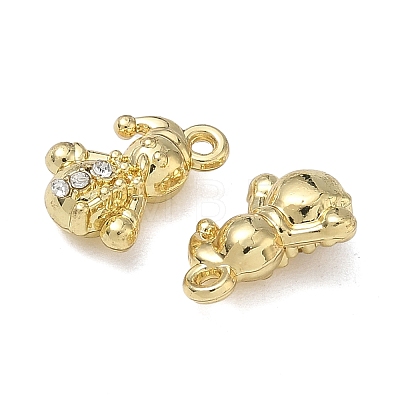 Christmas Alloy Crystal Rhinestone Pendants FIND-L026-01F-G-1