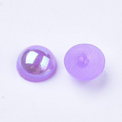 ABS Imitation Pearl Cabochons OACR-Q176-6mm-M-1
