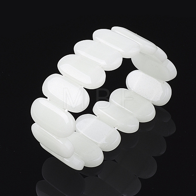 Synthetic Luminous Stone Stretch Bracelets BJEW-S039-04-1