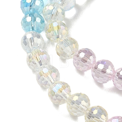 Electroplate Glass Beads Strands EGLA-D300-06-6mm-07-1