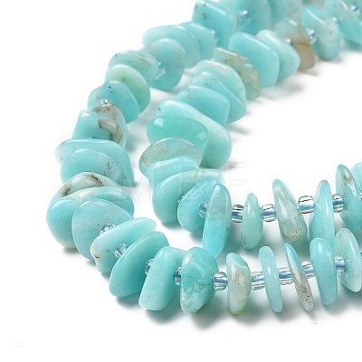 Natural Amazonite Beads Strands G-D480-A08-1