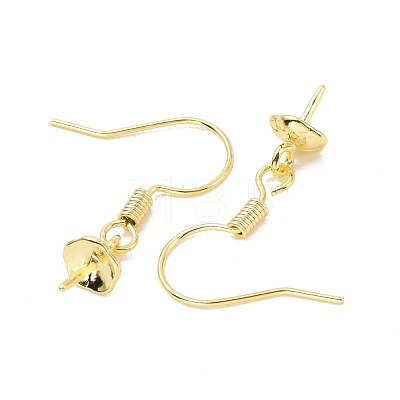 Rack Plating Brass Earring Hooks KK-F839-024B-G-1