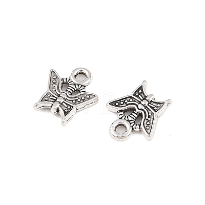 Tibetan Style Alloy Butterfly Charms PALLOY-A024-08AS-1