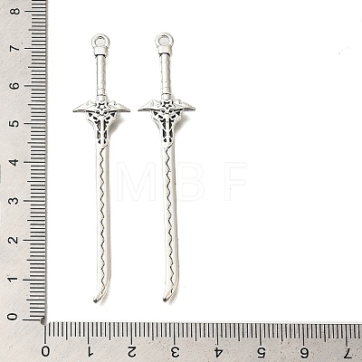 Tibetan Style Alloy Big Pendants X-FIND-G078-32H-AS-1