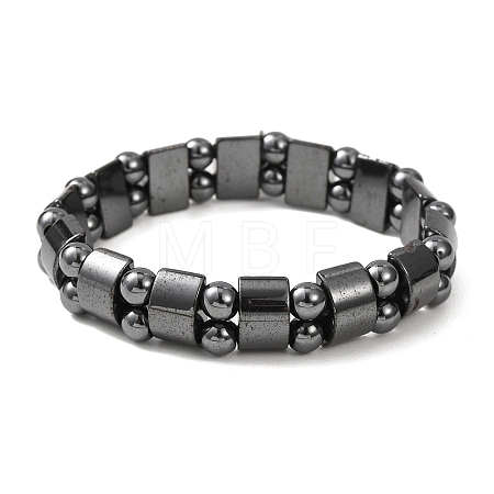 Valentine Day Gifts for Husband Stretchy Magnetic Synthetic Hematite Bracelet IMB005-1
