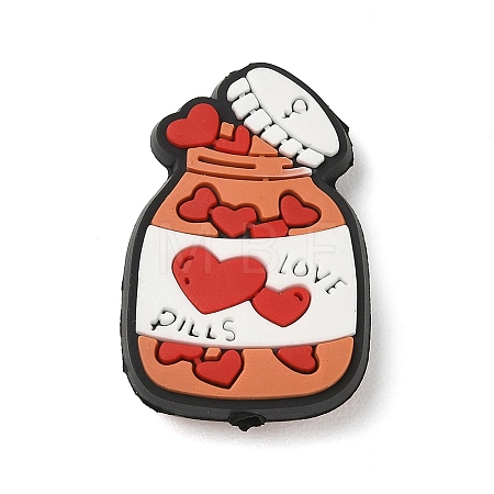 Valentine's Day Silicone Beads SL-CBACE28-04B-1
