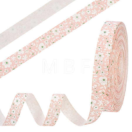 Flower Cotton Ribbon OCOR-WH0109-115A-1