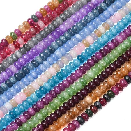 Natural White Jade Beads Strands G-E507-01-M-1