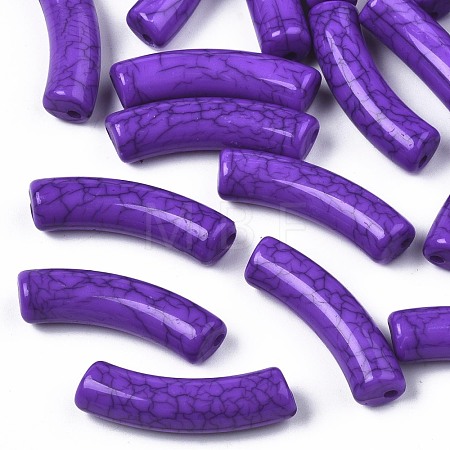 Opaque Crackle Acrylic Beads MACR-S372-002N-011-1