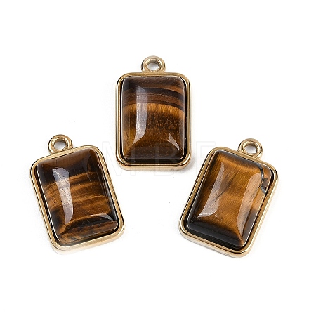 Natural Tiger Eye Pendants STAS-K291-04G-04-1