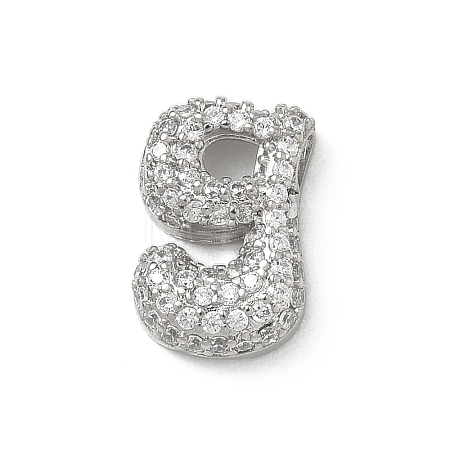 Brass Micro Pave Cubic Zirconia Pendants KK-A300-02P-G-1