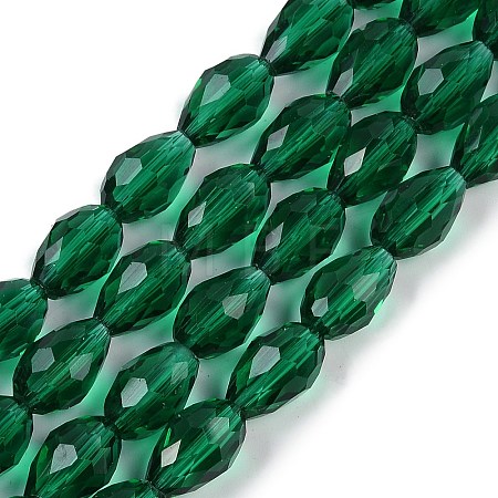 Transparent Glass Beads Strands EGLA-N013-T8mm-D24-1