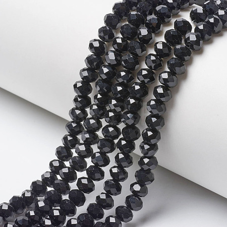 Opaque Solid Color Glass Beads Strands X-EGLA-A034-P8mm-D18-1