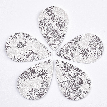 Imitation Leather Big Pendants X-FIND-N001-28D-1