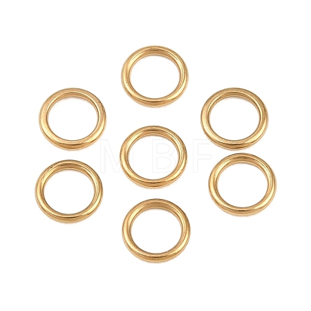 Ion Plating(IP) 304 Stainless Steel Closed Jump Rings STAS-G393-06G-08-1