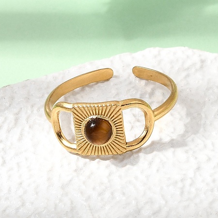 304 Stainless Steel Cuff Open Rings RJEW-F213-01G-06-1