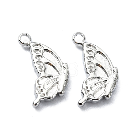 Non-Tarnish 304 Stainless Steel Charms STAS-L022-337P-1