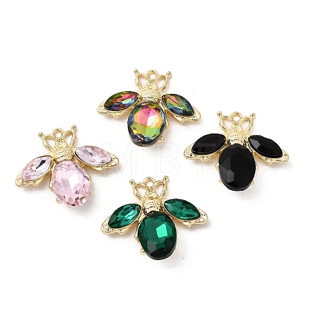 Alloy Rhinestone Pendants FIND-H055-12G-1