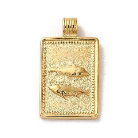 304 Stainless Steel Pendants STAS-L022-306G-10-1