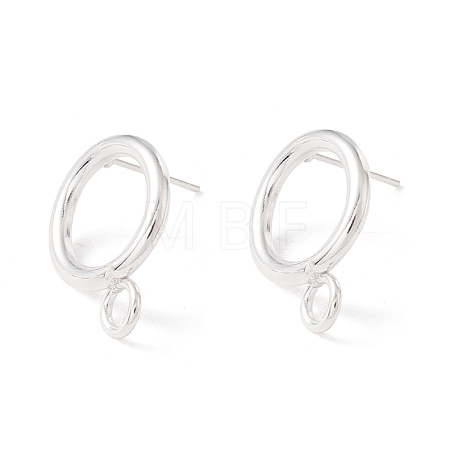 304 Stainless Steel Stud Earring Findings STAS-P308-02B-S-1