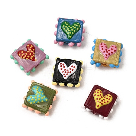 Handmade Lampwork Enamel Beads LAMP-S079-09-1