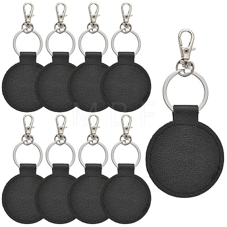 10Pcs PU Leather Keychains KEYC-YW00295-03-1