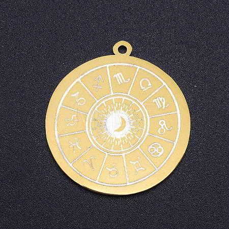 201 Stainless Steel Pendants STAS-S105-LA245-1
