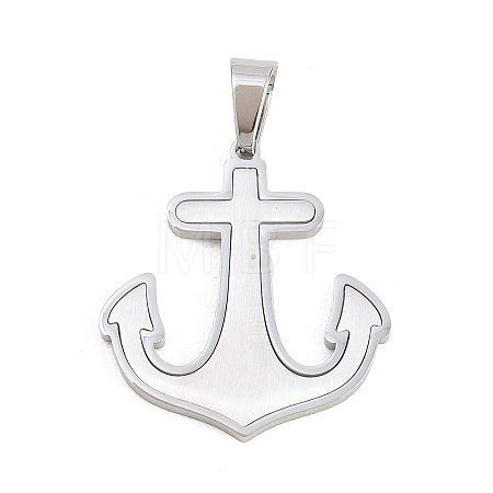 304 Stainless Steel Pendants STAS-B137-01P-1