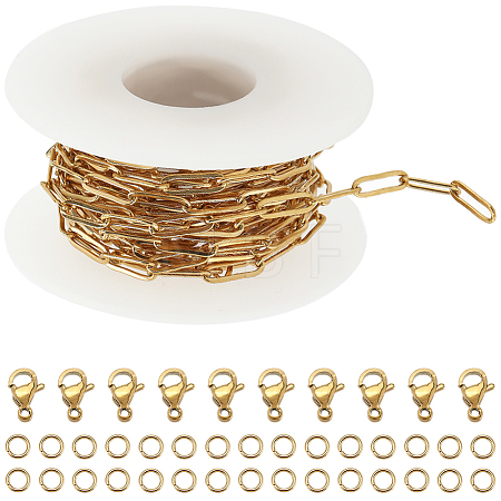 DIY Chain Bracelet Necklace Making Kit CHS-SC0001-03G-1