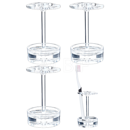 Plastic Toothbrush Display Stands ODIS-WH0099-258-1