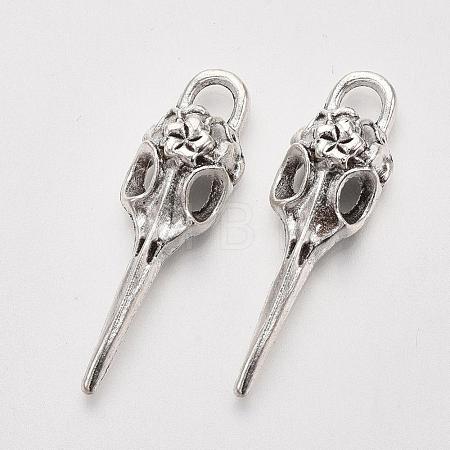 Tibetan Style Alloy Pendants X-TIBEP-Q043-279-RS-1