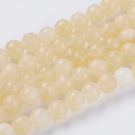 Natural Topaz Jade Beads Strands G-G515-8mm-03A-1