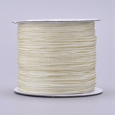 Nylon Braided Cord for Woven Jewelry Making Macrame Craft NWIR-D055-0.6mm-23-1