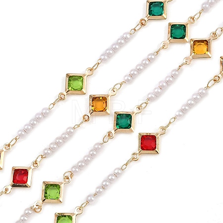 Brass Square Link Chains CHC-H115-18G-1