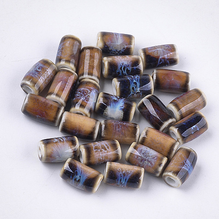 Handmade Porcelain Beads X-PORC-S498-13E-1