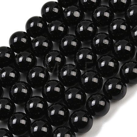 Natural Tourmaline Bead Strands G-H1603-12mm-1