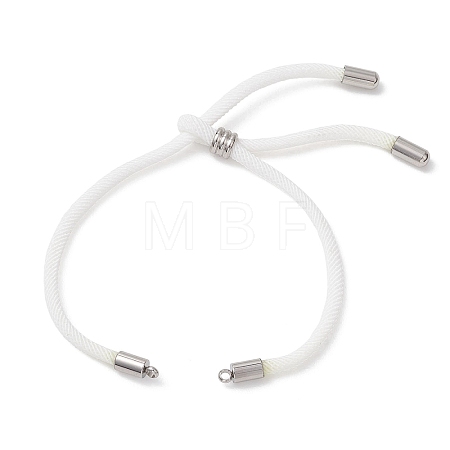 Nylon Round Cord Slider Bracelet Makings AJEW-JB01516-03-1
