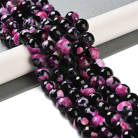 Natural Fire Crackle Agate Beads Strands G-M437-A01-01G-1