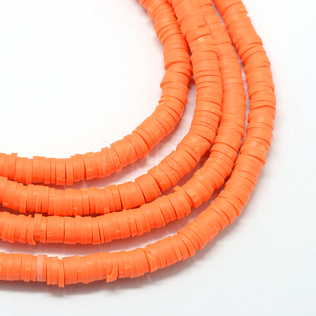 Handmade Polymer Clay Beads X-CLAY-R067-8.0mm-12-1