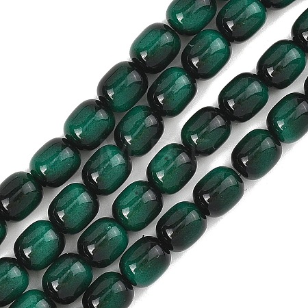 Imitation Tiger Eye Glass Beads Strands X-GLAA-H040-02C-1