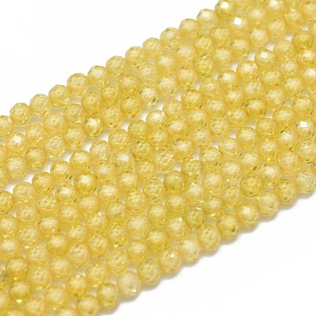 Cubic Zirconia Beads Strands G-G792-47-06B-1
