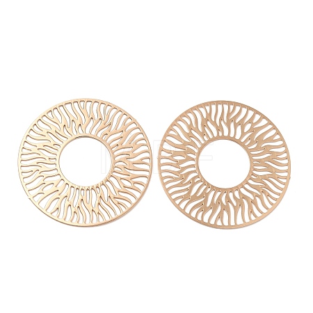 Long-Lasting Plated Brass Filigree Joiners KK-K336-07KCG-1