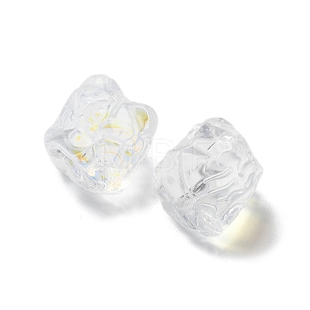 Baking Paint Transparent Glass Beads GLAA-C035-01Q-1