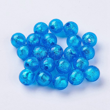 Handmade Silver Foil Lampwork Beads LAMP-J089-P09-1