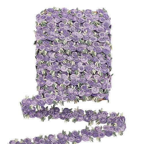   4.6~5Yards Flower Polyester Trim Ribbon OCOR-PH0001-97D-1
