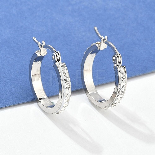 304 Stainless Steel Hoop Earrings EJEW-N0031-11P-1