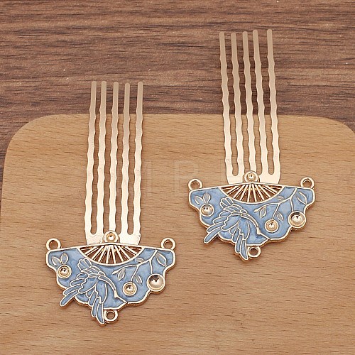 Alloy Hair Comb Findings PW-WG7CF42-06-1